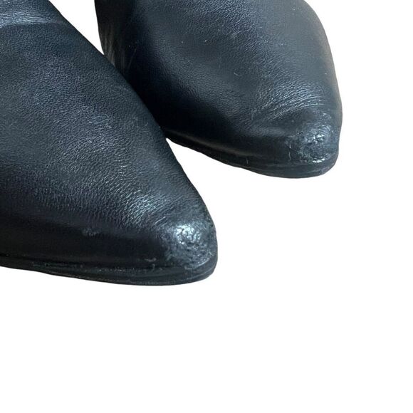 Valentino Black Nappa Leather Mid-Calf Pointed Toe Boots Size 39.5 US 9 - Picture 5 of 16